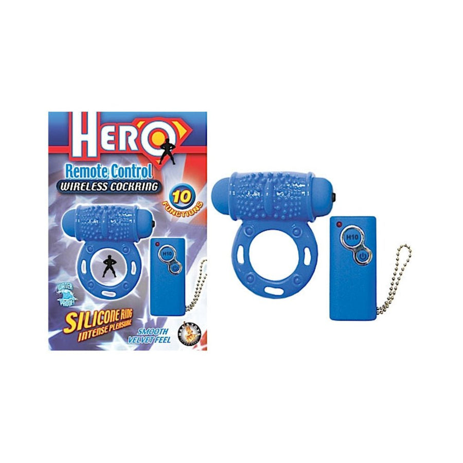 Hero Remote Wireless Cockring (blue)-Nasstoys-Sexual Toys®