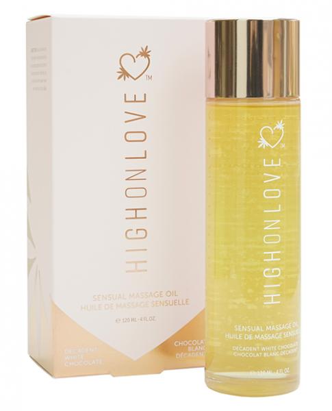 High On Love Hemp Massage Oil - Decadent White Chocolate-High On Love-Sexual Toys®