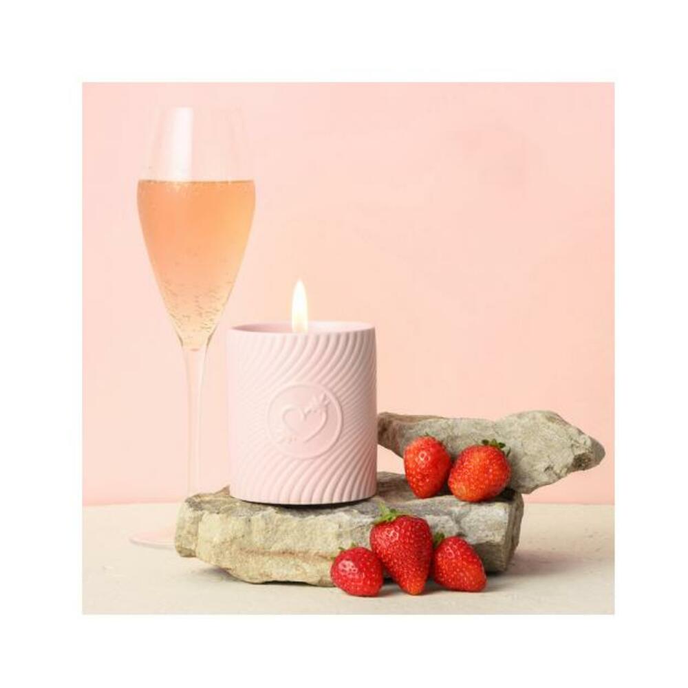 Highonlove Pink Massage Candle Strawberries &amp; Champagne-Pink-Sexual Toys®
