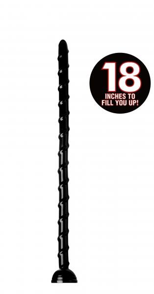 Hosed 18 Inches Swirl Thin Anal Snake Black-Hosed-Sexual Toys®