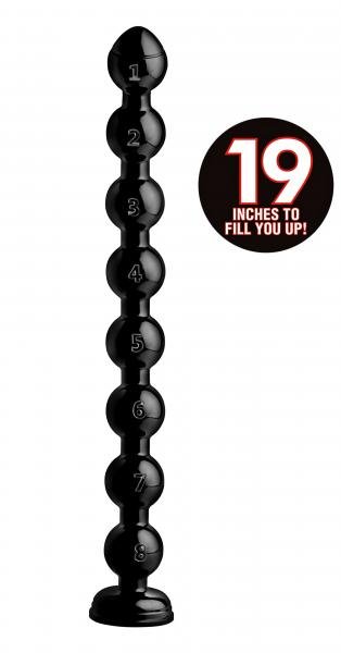 Hosed 19 Inches Beaded Thick Anal Snake Black-Hosed-Sexual Toys®