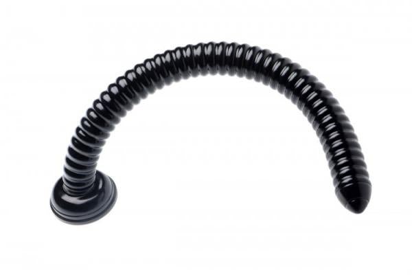 Hosed 19 Inches Ribbed Anal Snake Black Probe-Hosed-Sexual Toys®
