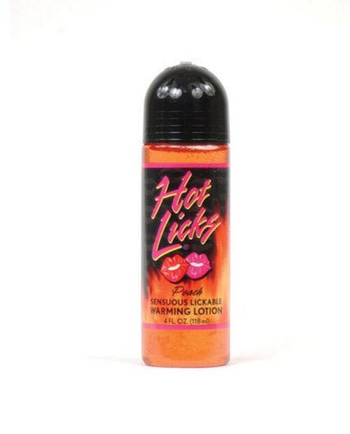 Hot Licks Lickable Warming Lotion Peach 4 Ounce-blank-Sexual Toys®