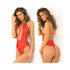 Hot Pursuit Lace Bodysuit Red M/L-Rene Rofe-Sexual Toys®