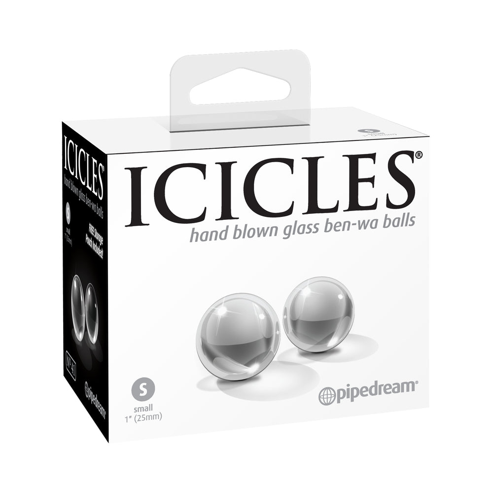 Icicles No 41 Small Glass Ben Wa Balls Clear-Pipedream-Sexual Toys®