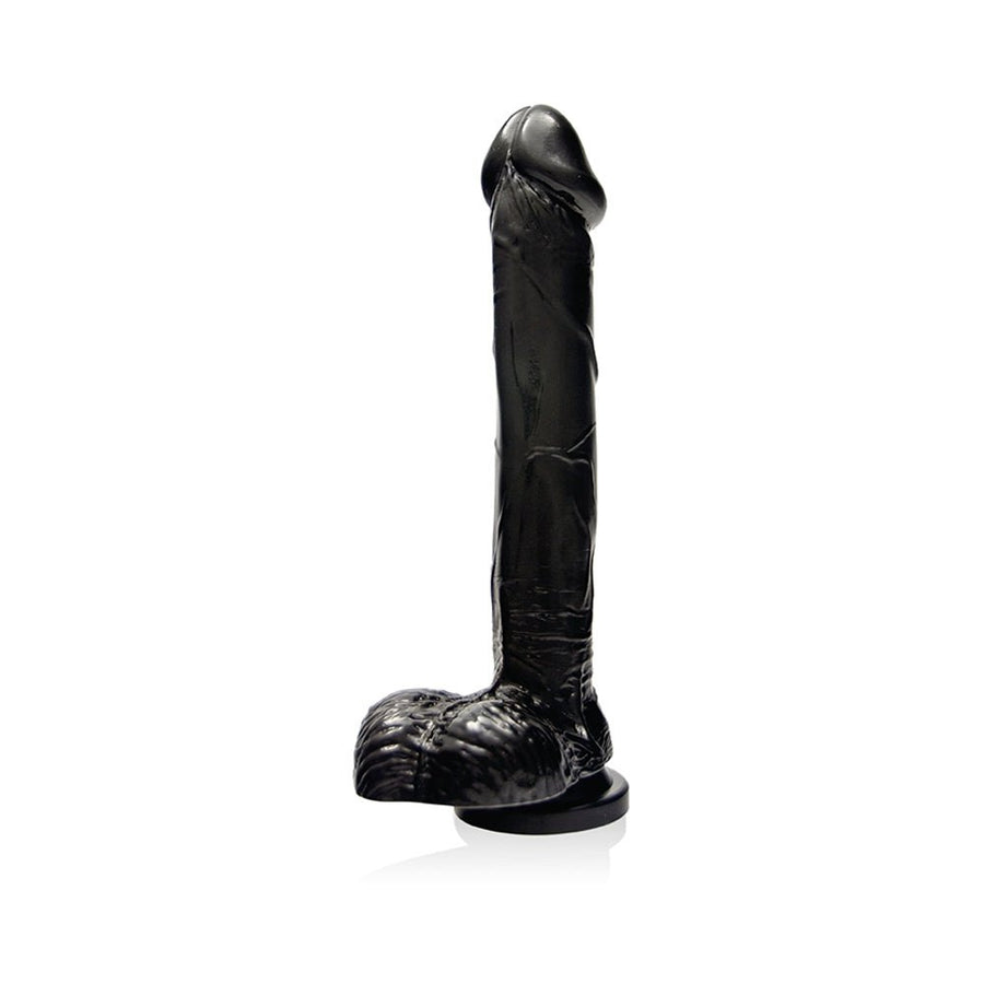 9 inches Cock with Balls &amp; Suction Cup Black-Ignite-Sexual Toys®