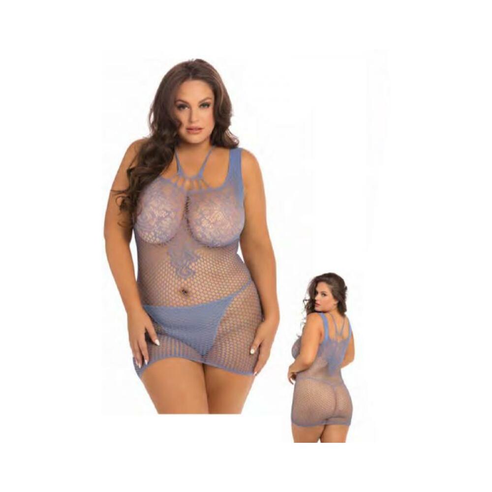 Absolutist Lace And Net Dress Blue Queen-International Intimates-Sexual Toys®