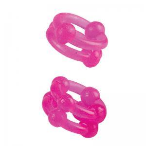 Island Double Stacker Rings -Pink-blank-Sexual Toys®