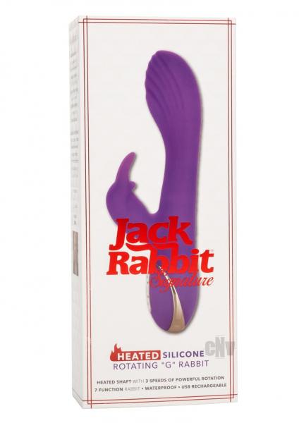 Jack Rabbit Signature Heated Silicone Rotating G Rabbit - Purple-Jack Rabbits-Sexual Toys®