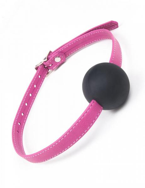 Joanna Angel Ball Gag Small Pink Black O/S-Joanna Angel-Sexual Toys®