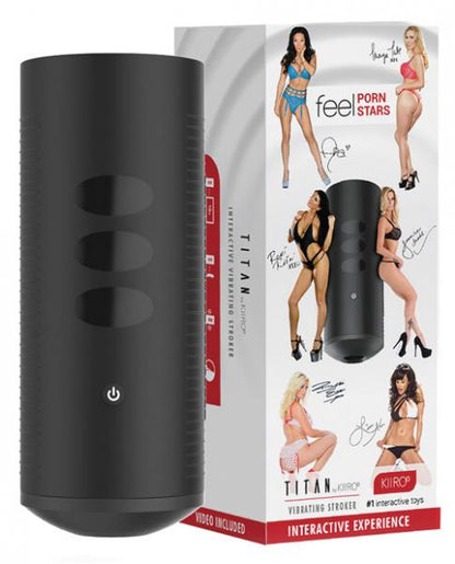 Kiiroo Titan The Experience Interactive Vibrating Stroker Black-Kiiro-Sexual Toys®