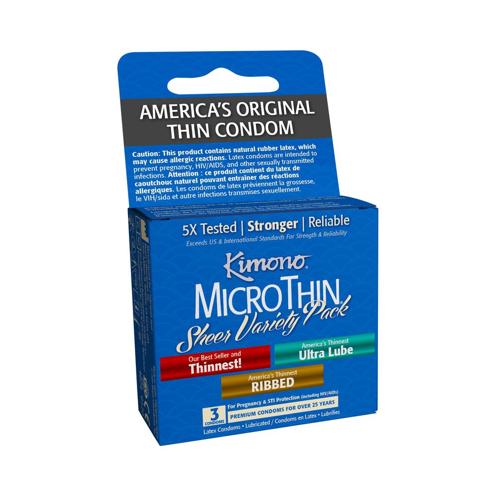 Kimono Microthin Sheer Variety Pack 3 Condoms-blank-Sexual Toys®