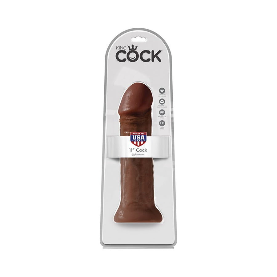 King Cock 11in Cock Brown-Pipedream-Sexual Toys®