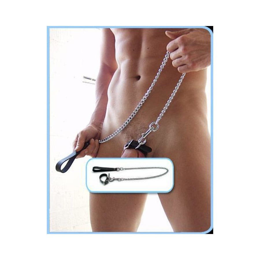 Kinklab Buckling Cock Ring And Chain Leash Set-Stockroom-Sexual Toys®