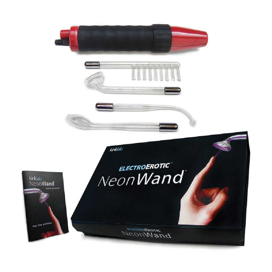 Kinklab Neon Wand - Red Handle/ Red Electrode (us)-blank-Sexual Toys®