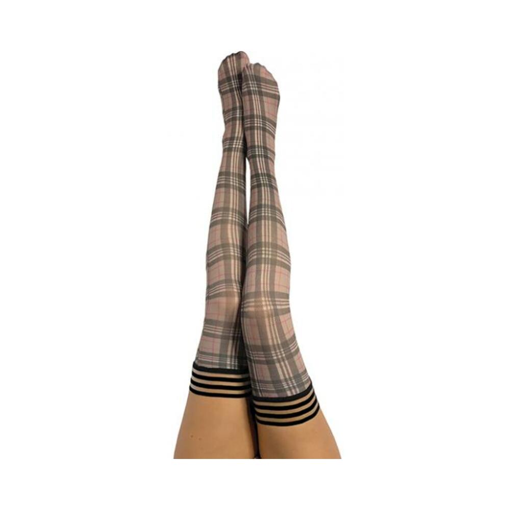 Kixies Lori Tan/Grey Plaid - Size A-Kixies-Sexual Toys®