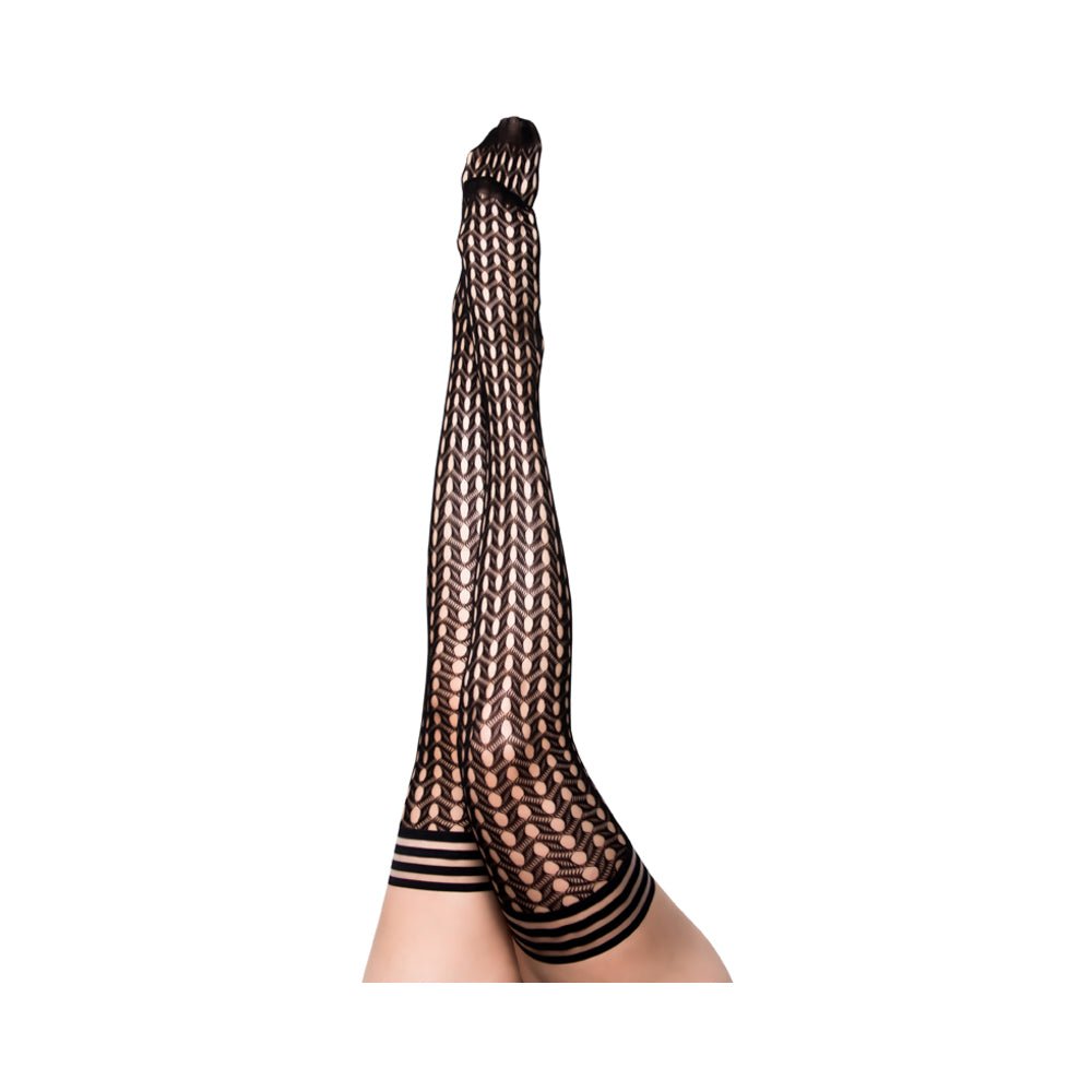 Kixies Mimi Black Fishnet Circles Size A-Kixies-Sexual Toys®