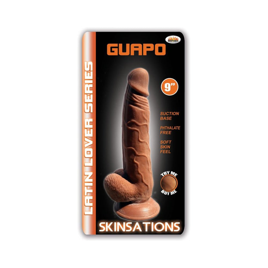 Latin Lover Guapo 9 Inches Dildo - Brown-Hott Products-Sexual Toys®