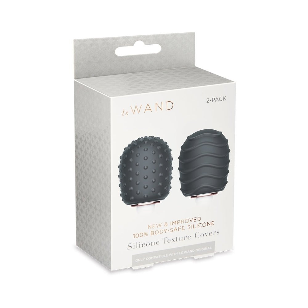 Le Wand Original Silicone Textured Covers Black Pack Of 2-Le Wand-Sexual Toys®
