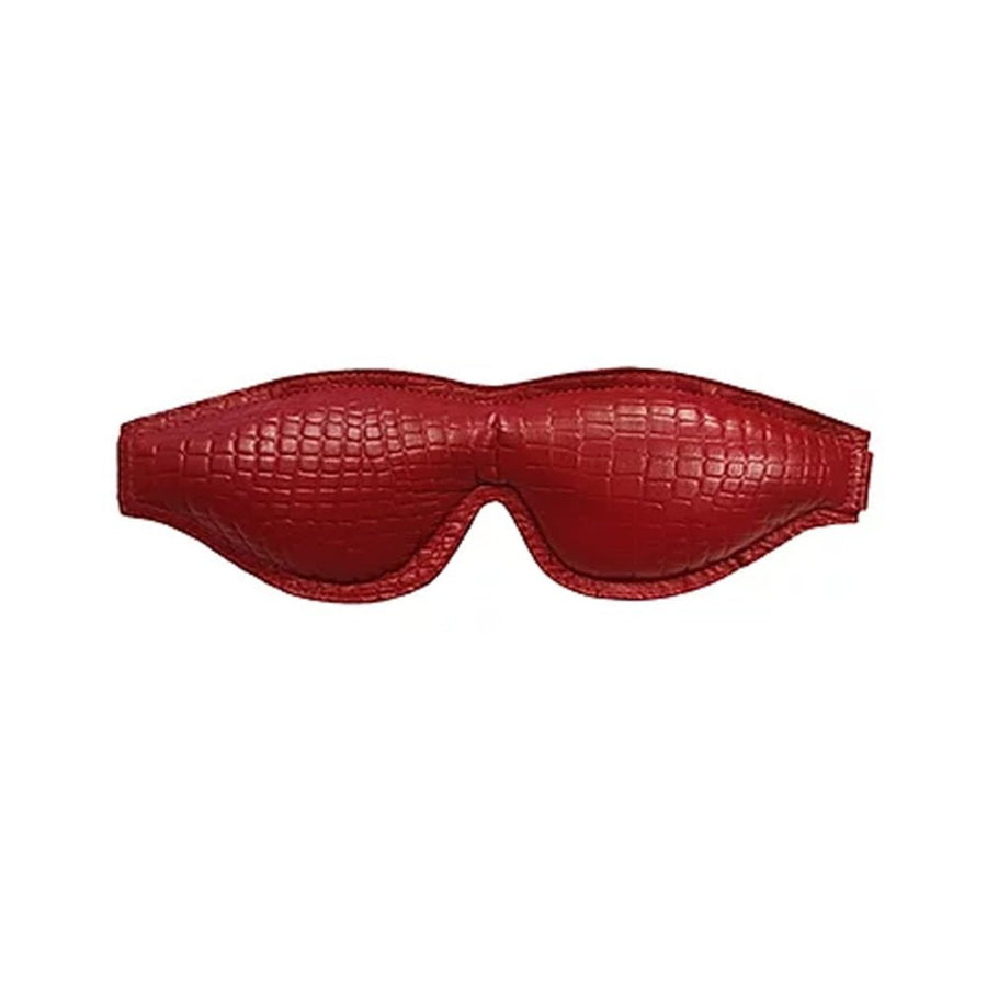 Leather Padded Blindfold Burgunday &amp; Black Accessories-blank-Sexual Toys®
