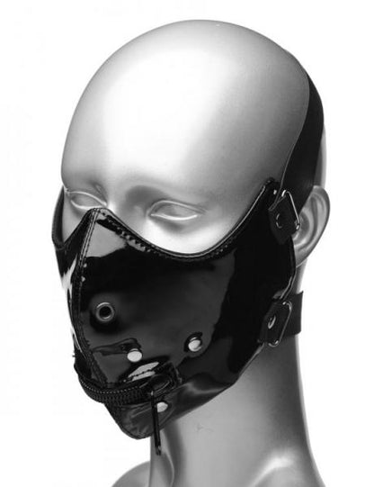 Lektor Zipper Mouth Muzzle Black O/S-Master Series-Sexual Toys®