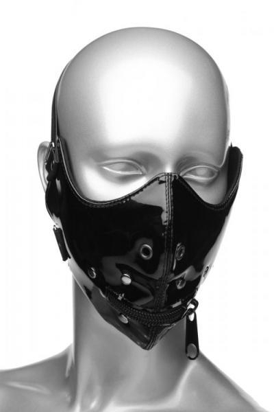 Lektor Zipper Mouth Muzzle Black O/S-Master Series-Sexual Toys®