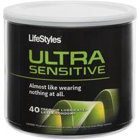Lifestyles Ultra Sensitive Latex Condoms 40 Pieces Bowl-Lifestyles Condoms-Sexual Toys®