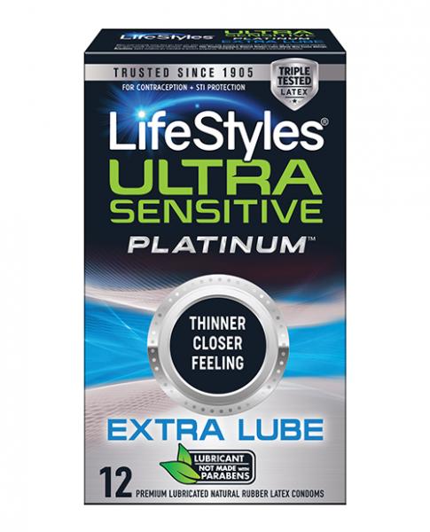 Lifestyles Ultra Sensitive Platinum Extra Lube 12 Pk-blank-Sexual Toys®
