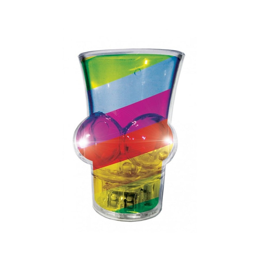 Light Up Rainbow Boobie Shot Glass-Hott Products-Sexual Toys®