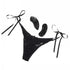 Little Black Panty Thong With Ties 10-function Remote Control Vibe-blank-Sexual Toys®