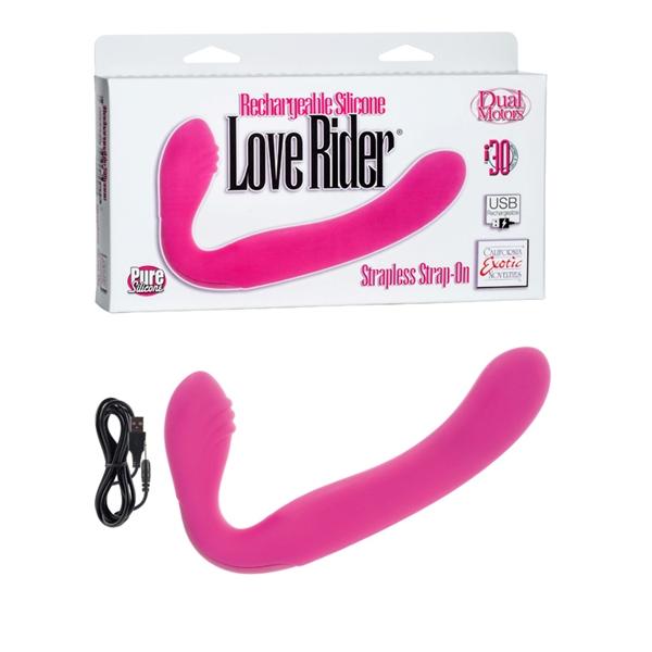 Love Rider Rechargeable Strapless Strap On Pink-Love Rider-Sexual Toys®