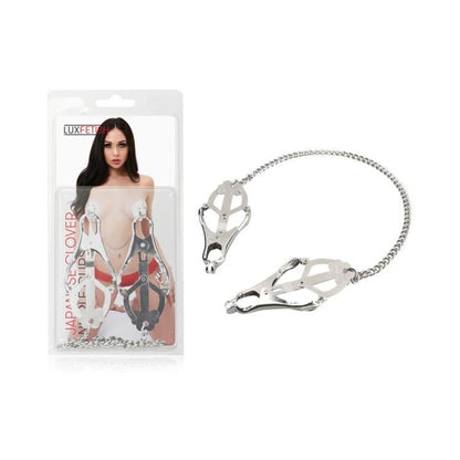 Lux Fetish Japanese Clover Nipple Clamps-Electric Eel-Sexual Toys®