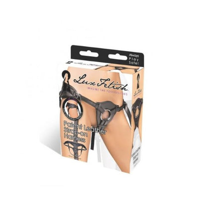 Lux Fetish Patent Leather Strap On Harness Black O/S-Electric Eel-Sexual Toys®