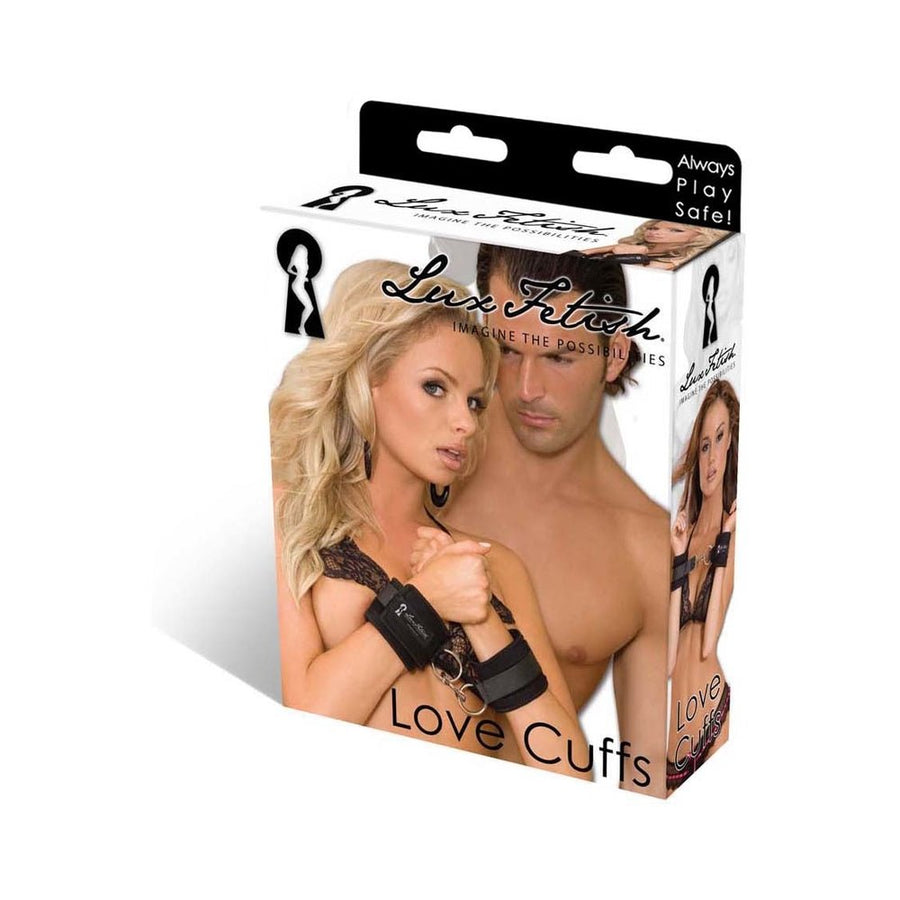 Lux Fetish Quality Love Cuffs Black-Electric Eel-Sexual Toys®
