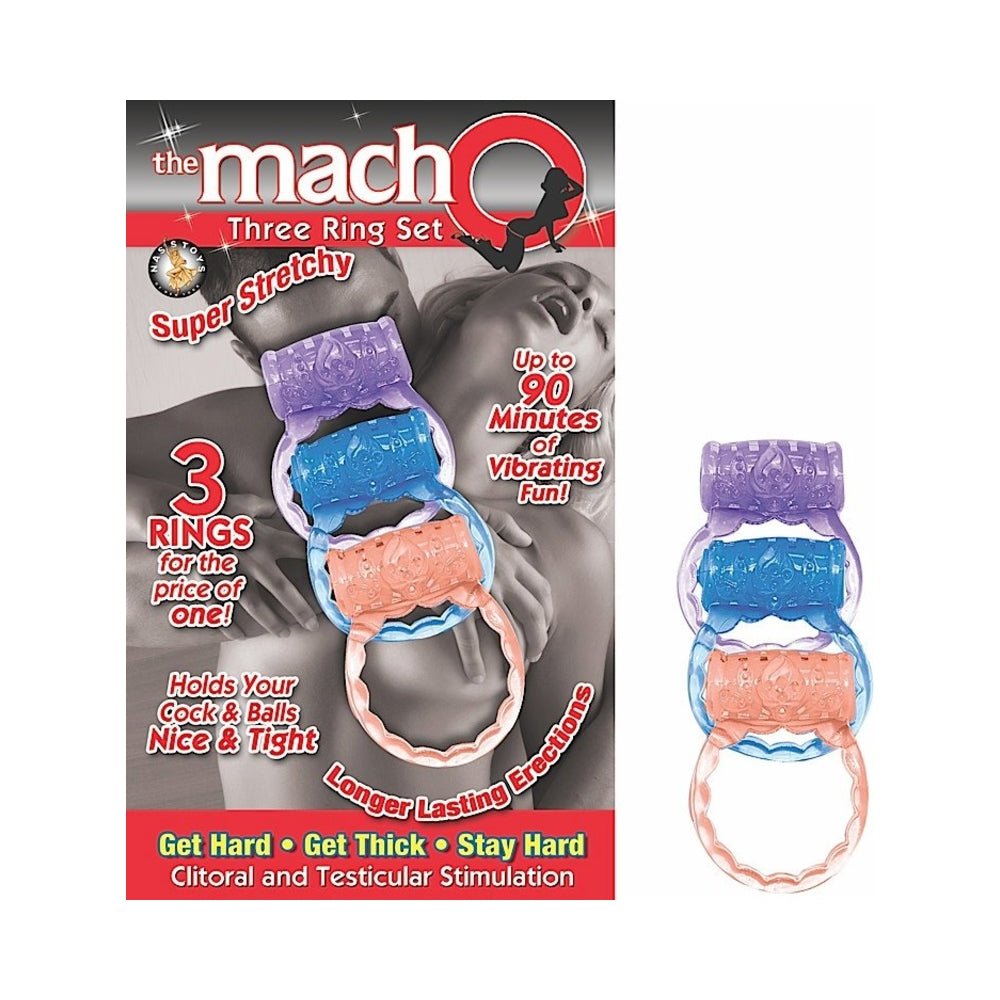 Macho Three Ring Set (assorted)-Nasstoys-Sexual Toys®