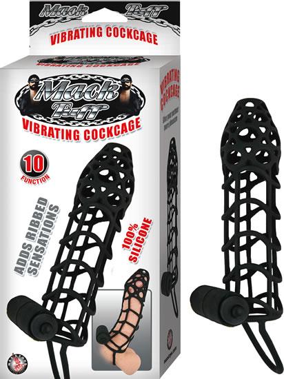 Mack Tuff Vibrating Cock Cage Black-Nasstoys-Sexual Toys®