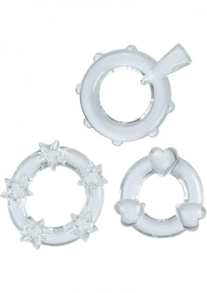 Magic C Rings Set Of 3 Clear-blank-Sexual Toys®