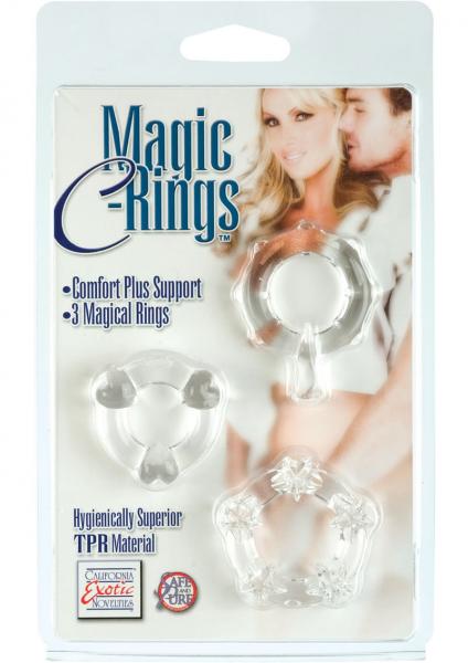 Magic C Rings Set Of 3 Clear-blank-Sexual Toys®