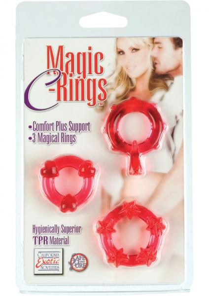 Magic C Rings Set Of 3 Red-blank-Sexual Toys®