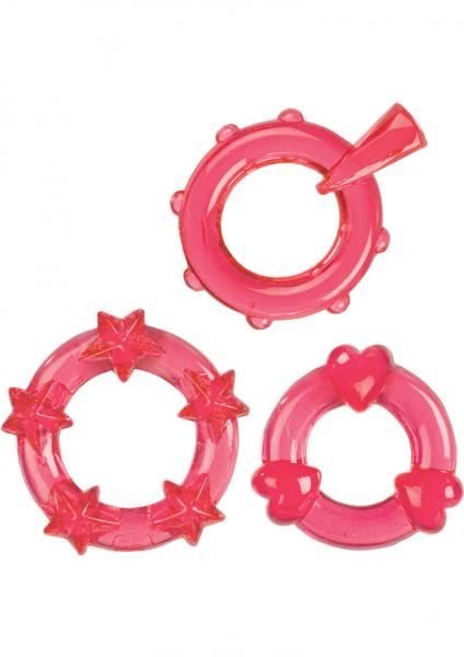 Magic C Rings Set Of 3 Red-blank-Sexual Toys®