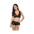 Magic Silk Ooh La Lace Bralette, Garter Skirt & G-string Black S/m-blank-Sexual Toys®