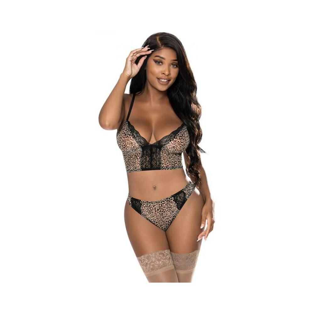 Magic Silk Purrrfect Bra &amp; Hipster Panty Leopard L/xl-blank-Sexual Toys®