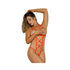 Magic Silk Strap Tease Cupless & Crotchless Teddy Orange L/xl-blank-Sexual Toys®