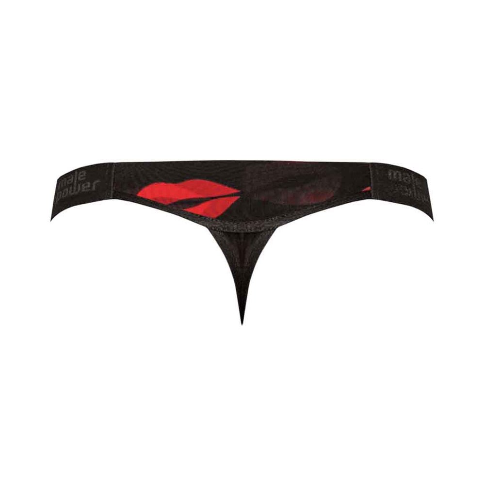 Male Power Kiss Me Micro Thong V Sheer Lips L/xl-Male Power-Sexual Toys®