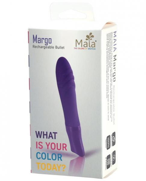 Margo Maia Silicone Textured Bullet Vibrator Purple-Maia Toys-Sexual Toys®