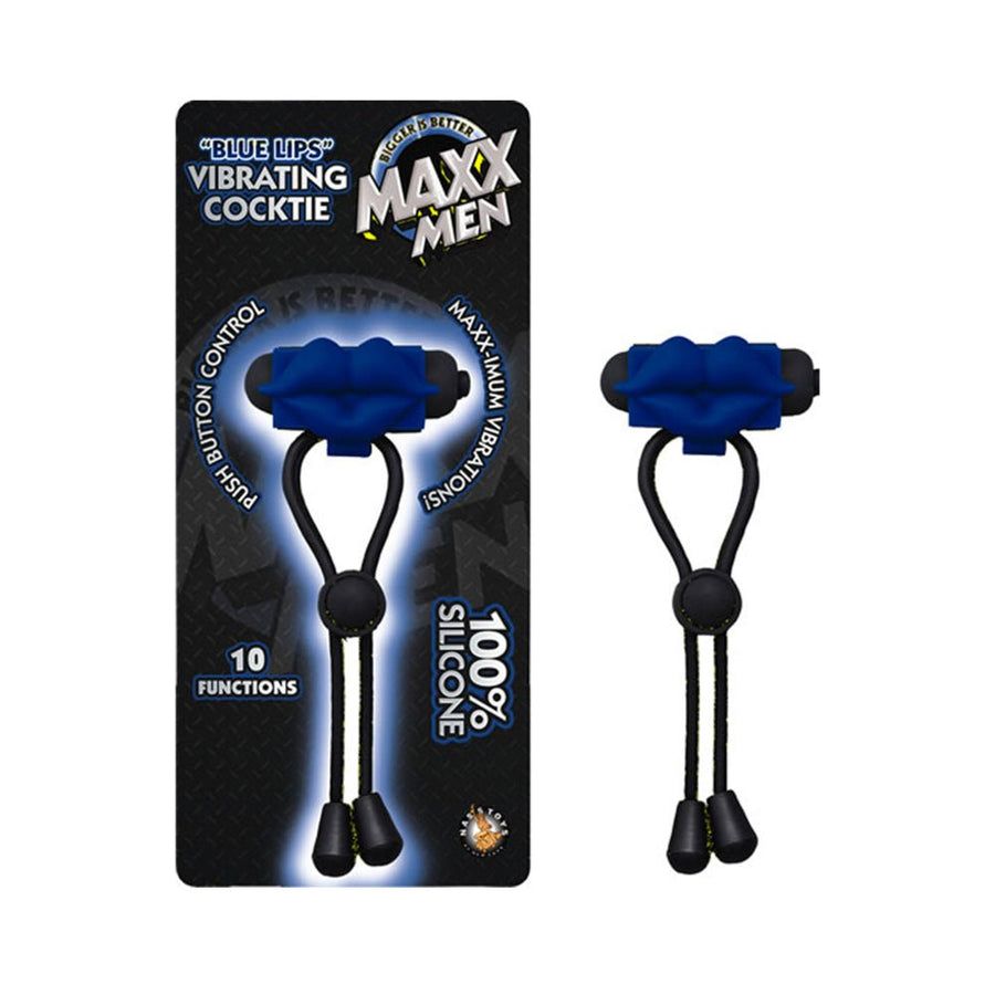 Maxx Men Blue Lips Vibrating Cocktie Blue-Nasstoys-Sexual Toys®