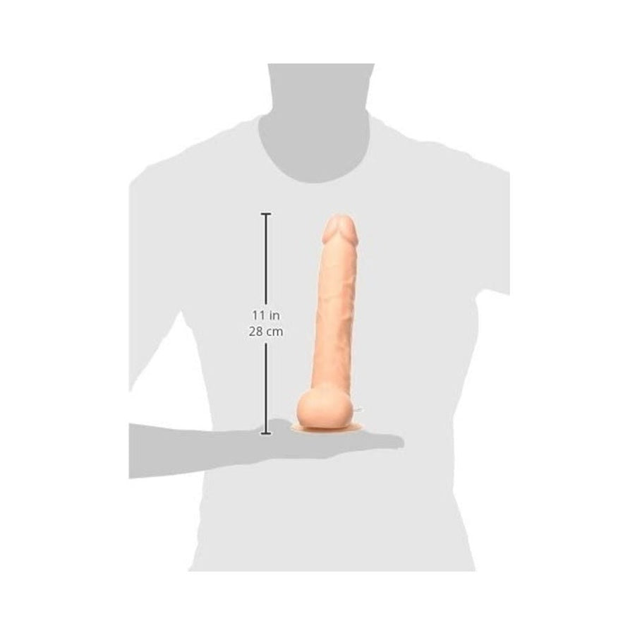Maxx Men Vibrating 11 inches Straight Dong Beige-Nasstoys-Sexual Toys®