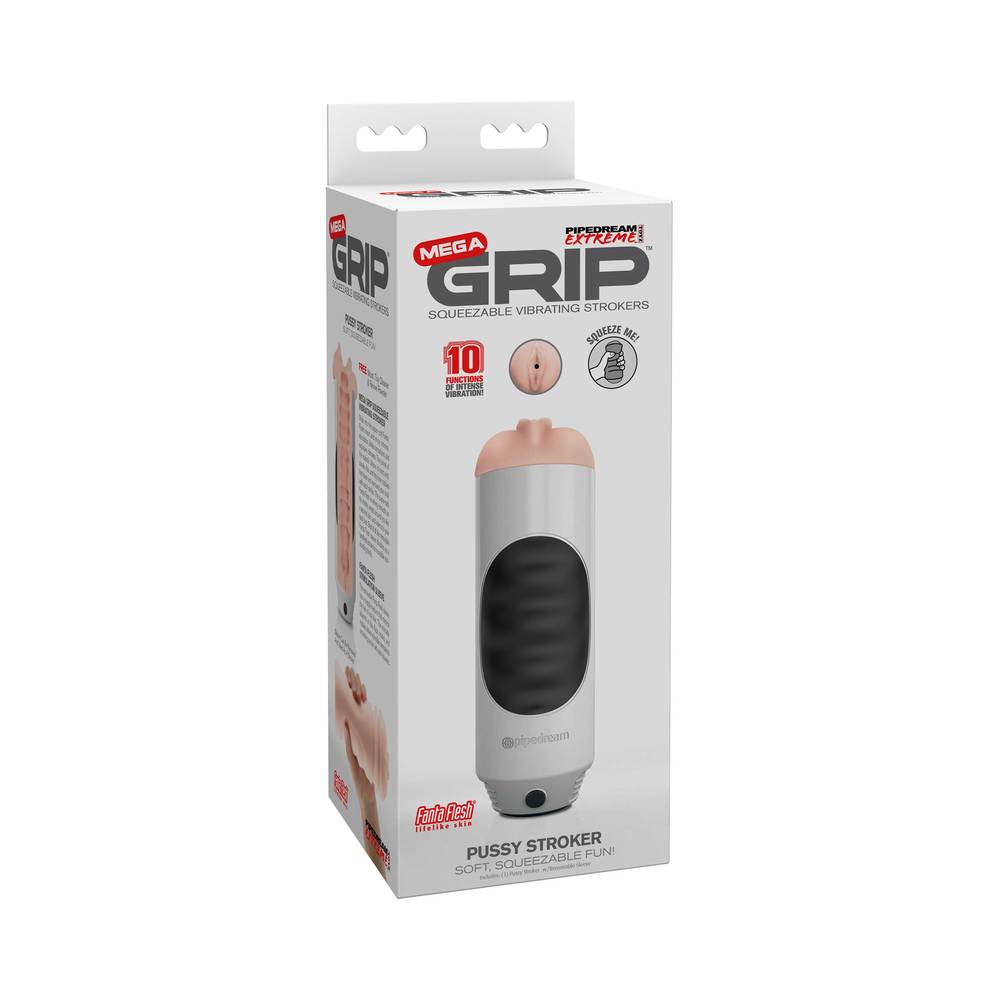 Mega Grip Squeezable Vibrating Strokers Pussy-blank-Sexual Toys®