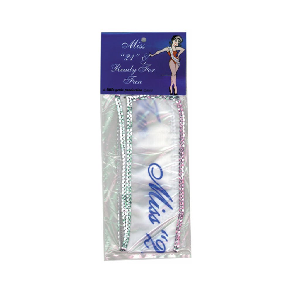 Miss 21 &amp; Ready For Fun Sash-blank-Sexual Toys®