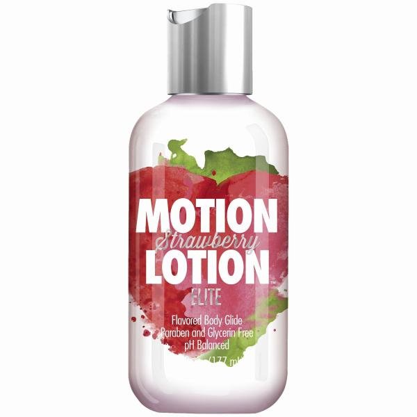 Motion Lotion Elite Strawberry 6oz-Doc Johnson-Sexual Toys®